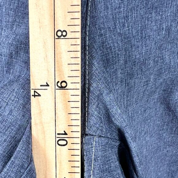 Halcyon Womens Blue Mid Rise Pull On Shorts Size M Stretch-Waist - Picture 10 of 12